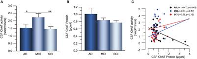 CSF and Plasma Cholinergic Markers in Patients With Cognitive Impairment